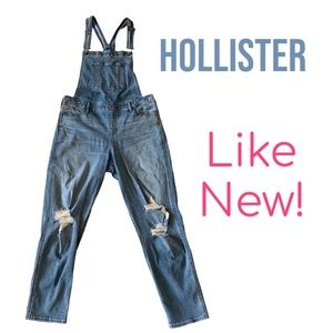 HOLLISTER denim overalls size L